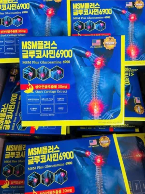 Viên uống MSM Plus Glucosamine 6900 hộp 180 viên của Hàn Quốc Viên uống bổ khớp MSM Plus Glucosamin 6900 Hàn Quốc