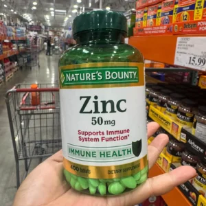 Viên uống bổ sung kẽm Nature's Bounty Zinc 50mg 400 viên