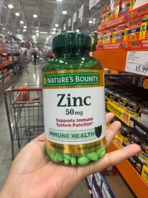 Viên uống bổ sung kẽm Nature's Bounty Zinc 50mg 400 viên