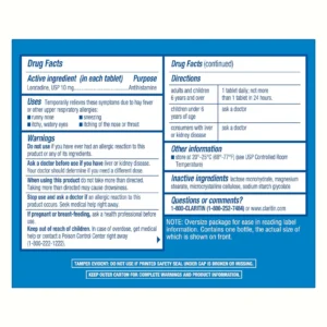 Viên uống chống dị ứng Claritin 10mg Bayer 100 viên của Mỹ Viên uống chống dị ứng Claritin 10mg Bayer 100 viên