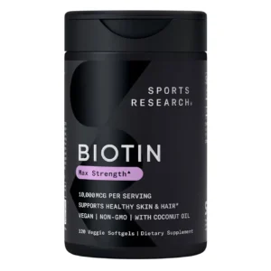 Viên uống mọc tóc Sports Research Biotin 10000mcg Max Strength 120 viên