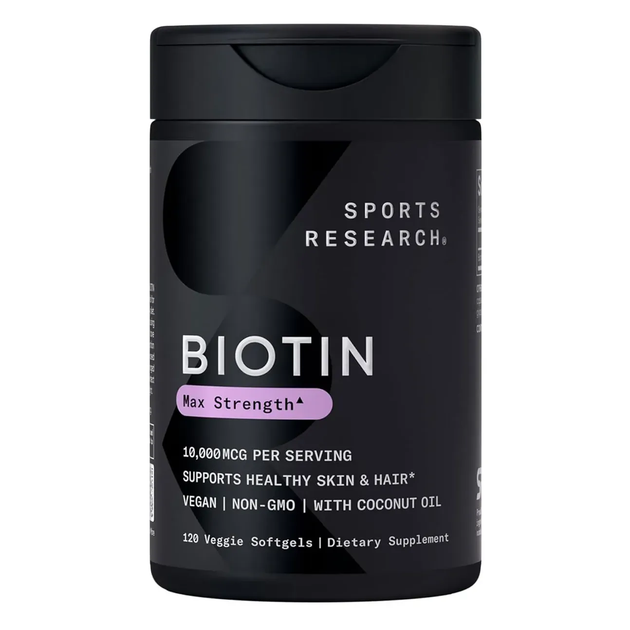 Viên uống mọc tóc Sports Research Biotin 10000mcg Max Strength 120 viên của Mỹ Viên uống mọc tóc Sports Research Biotin 10000mcg Max Strength 120 viên