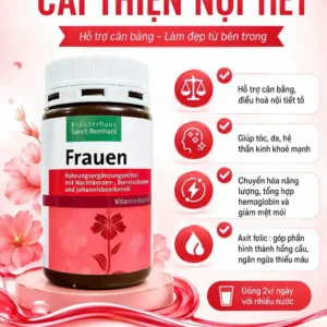 Viên uống Sanct Bernhard Frauen Vitamin Kapseln 60 viên của Đức Viên uống nội tiết tố Frauen Sanct Bernhard Vitamin Kapseln 60 viên của Đức