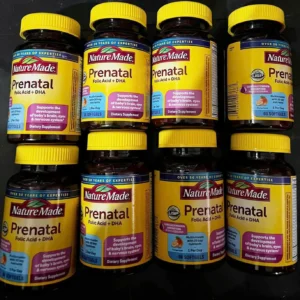 Viên uống Nature Made Prenatal Folic Acid + DHA 60 viên của Mỹ Viên uống vitamin bầu Nature Made Prenatal Folic Acid + DHA 60 viên của Mỹ