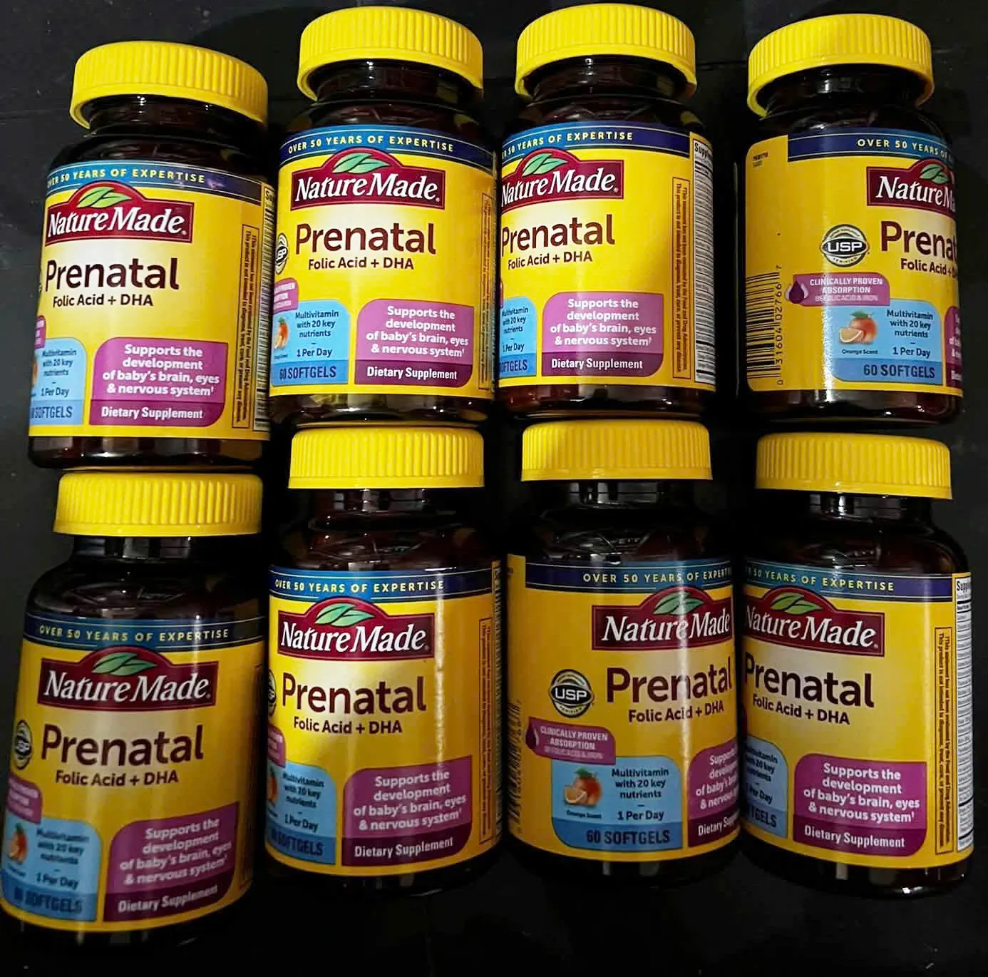 Viên uống Nature Made Prenatal Folic Acid + DHA 60 viên của Mỹ Viên uống vitamin bầu Nature Made Prenatal Folic Acid + DHA 60 viên của Mỹ