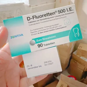 Vitamin D Zentiva Fluoretten 500 IE, Đức (90 viên)